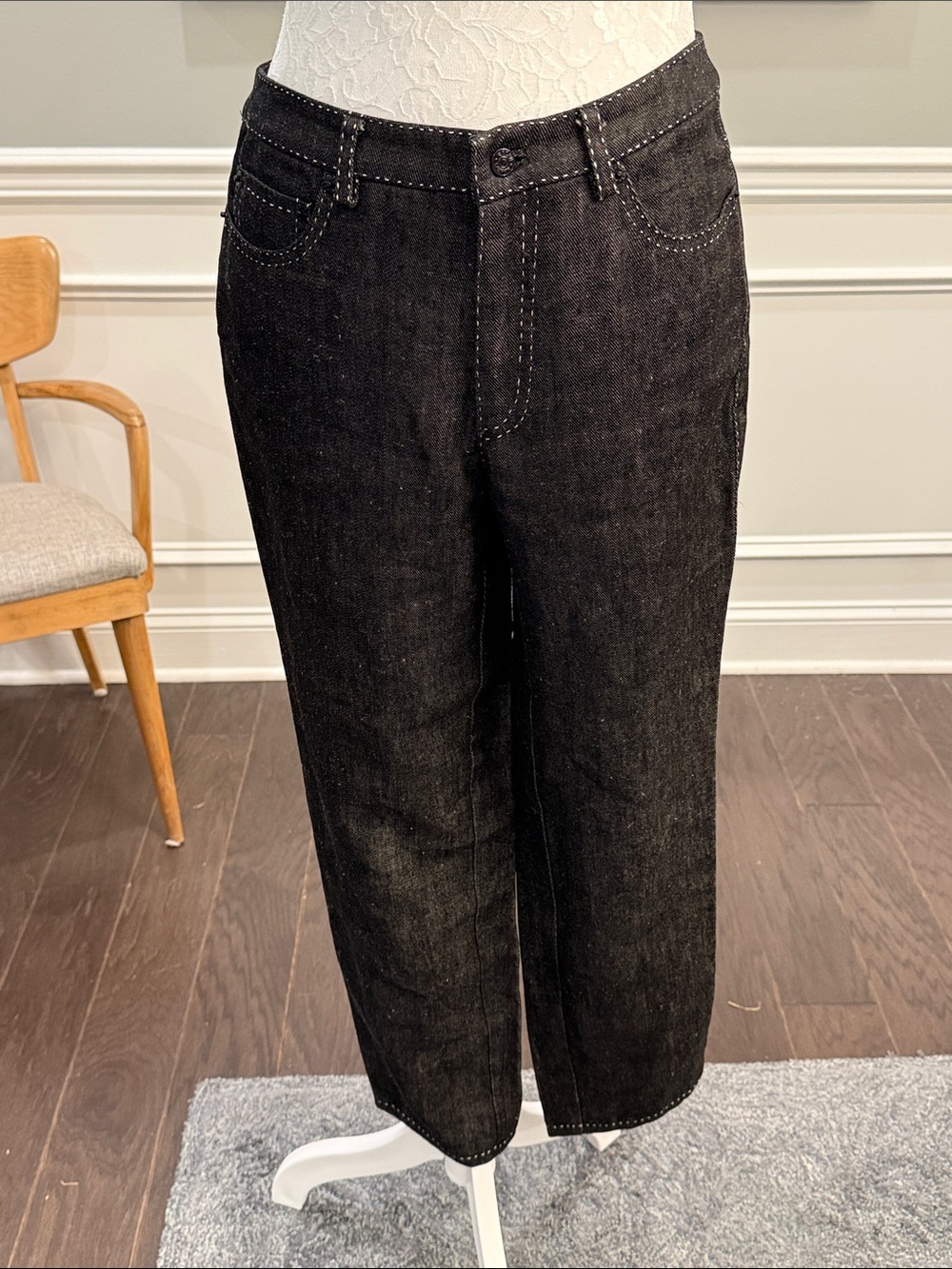 Vintage Ralph Lauren Collection Purple Label 100% Linen Pants USA Sz 4
